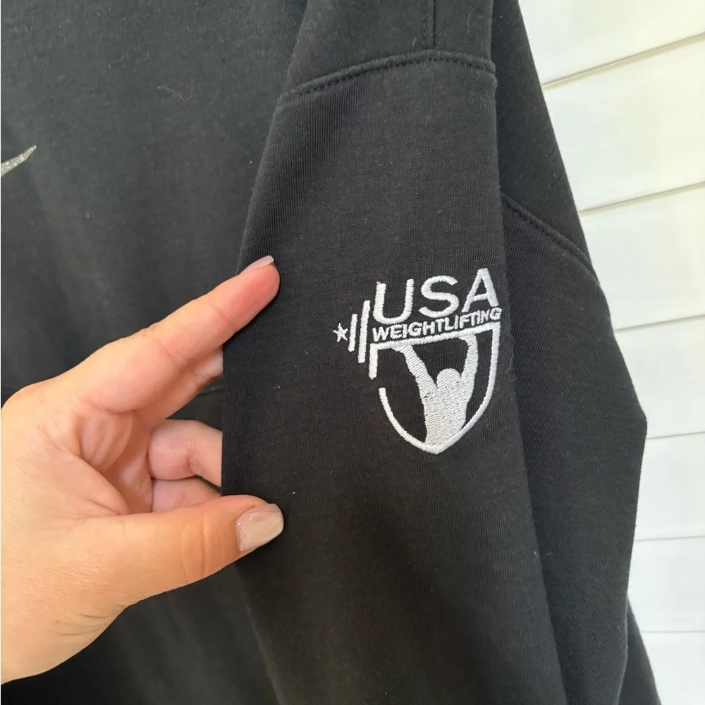 USAW Nike Yoga Dri-FIT Black Sweatshirt - Picture 4 of 4